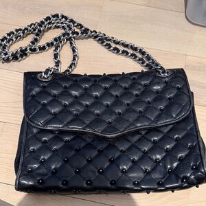 Rebecca Minkoff Black Quilted Chain Shoulder Bag